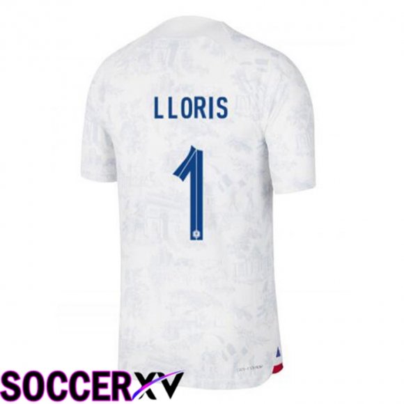 France (LLORIS 1) Away Jersey White World Cup 2022