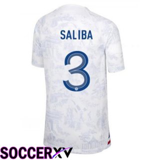 France (SALIBA 3) Away Jersey White World Cup 2022