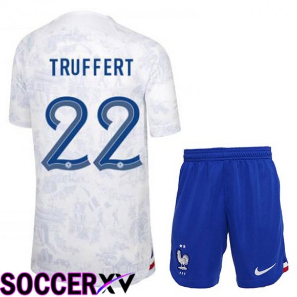 France (TRUFFERT 22) Kids Away Jersey White World Cup 2022