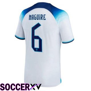 England (MAGUIRE 6) Home Jersey White World Cup 2022