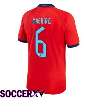 England (MAGUIRE 6) Away Jersey Red World Cup 2022