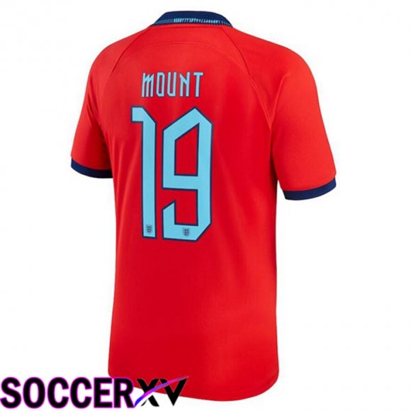 England (MOUNT 19) Away Jersey Red World Cup 2022