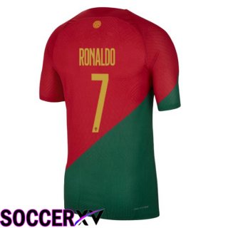 Portugal (RONALDO 7) Home Jersey Red Green World Cup 2022