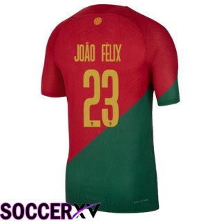 Portugal (JOÃO FÉLIX 23) Home Jersey Red Green World Cup 2022