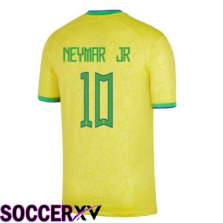 Brazil (NEYMAR JR 10) Home Jersey Yellow World Cup 2022