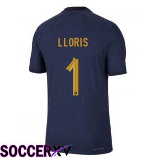 France (LLORIS 1) Home Jersey Royal Blue World Cup 2022