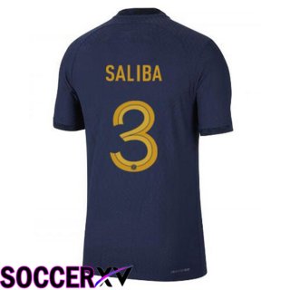 France (SALIBA 3) Home Jersey Royal Blue World Cup 2022