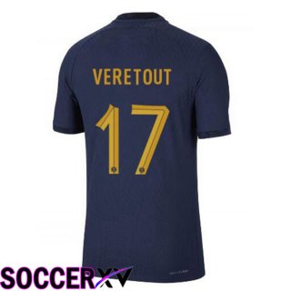 France (VERETOUT 17) Home Jersey Royal Blue World Cup 2022