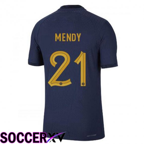 France (MENDY 21) Home Jersey Royal Blue World Cup 2022