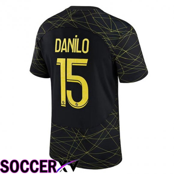 Paris Saint Germain (DANILO 15) Soccer Jersey Fourth Black 2022/2023