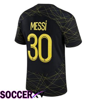 Paris Saint Germain (MESSI 30) Soccer Jersey Fourth Black 2022/2023