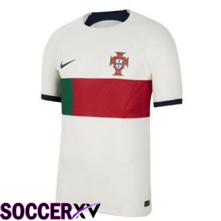 Portugal Away Jersey White Red 2023/2023