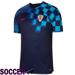 Croatia Away Jersey Black Blue 2023/2023