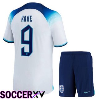 England (KANE 9) Kids Home Jersey White 2023/2023