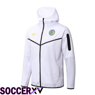 Inter Milan Training Jacket Hoodie White 2022/2023