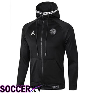 JORDAN Paris Saint Germain Training Jacket Hoodie Black 2022/2023