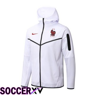 France Training Jacket Hoodie White 2022/2023