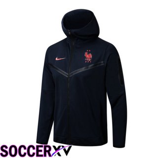 France Training Jacket Hoodie Royal Blue 2022/2023