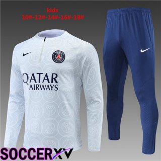 Paris Saint Germain Kids Training Tracksuit Grey 2022/2023