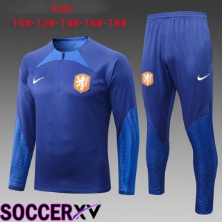 Netherlands Kids Training Tracksuit Blue 2022/2023