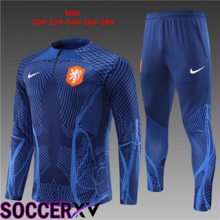 Netherlands Kids Training Tracksuit Royal Blue 2022/2023