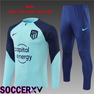 Atletico Madrid Kids Training Tracksuit Blue 2022/2023