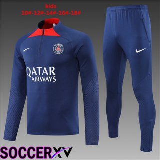 Paris Saint Germain Kids Training Jacket Suit Blue 2022/2023