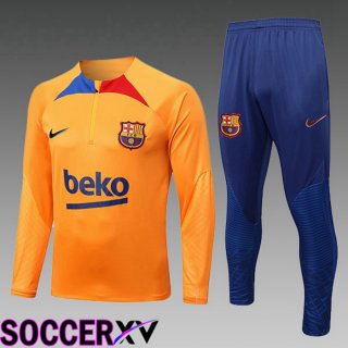 FC Barcelona Kids Training Jacket Suit Orange 2022/2023