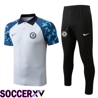 FC Chelsea Polo Jersey + Pants Grey 2022/2023