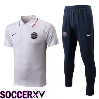 Paris Saint Germain Polo Jersey + Pants White 2022/2023