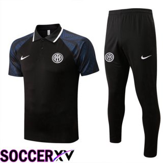 Inter Milan Polo Jersey + Pants Black 2022/2023