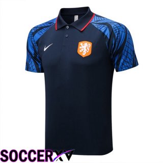 Netherlands Polo Jersey Royal Blue 2022/2023