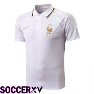 France Polo Jersey White 2022/2023