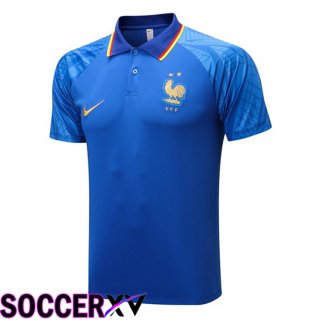 France Polo Jersey Blue 2022/2023