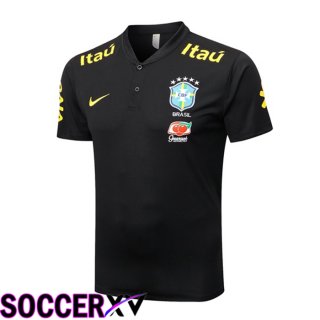 Brazil Polo Jersey Black 2022/2023