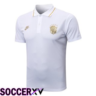 Brazil Polo Jersey White 2022/2023