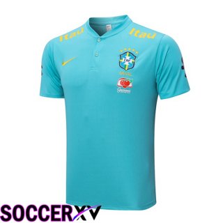 Brazil Polo Jersey Blue 2022/2023