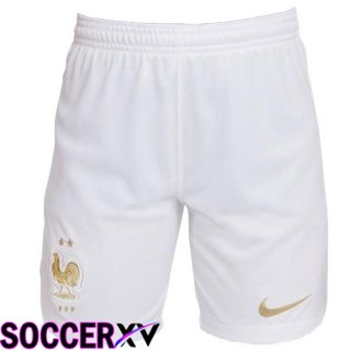 France Soccer Shorts Home White 2022/2023