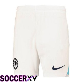 FC Chelsea Soccer Shorts Away White 2022/2023