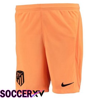 Atletico Madrid Soccer Shorts Third Orange 2022/2023