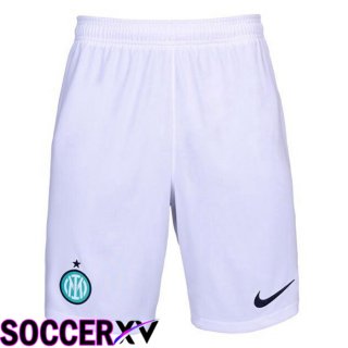 Inter Milan Soccer Shorts Away White 2022/2023