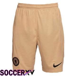 FC Chelsea Soccer Shorts Third Brown 2022/2023