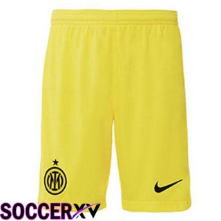 Inter Milan Soccer Shorts Third Yellow 2022/2023