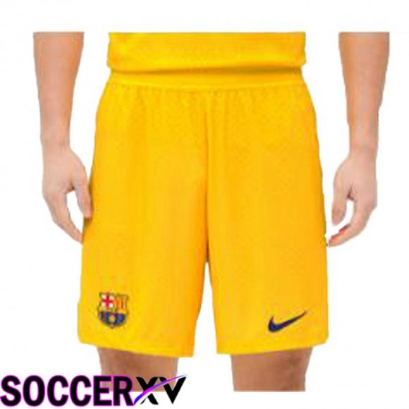 FC Barcelona Soccer Shorts Fourth Yellow 2022/2023