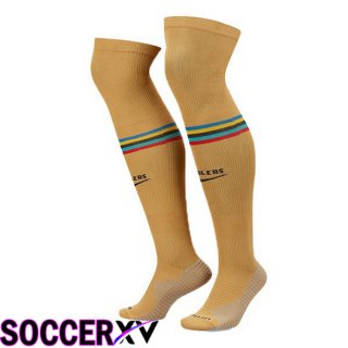 FC Barcelona Soccer Socks Away Yellow 2022/2023