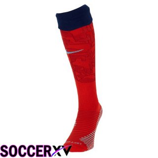 England Soccer Socks Away Red 2022/2023