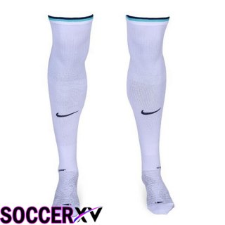 Inter Milan Soccer Socks Away White 2022/2023