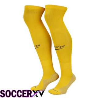 FC Barcelona Soccer Socks Fourth Yellow 2022/2023