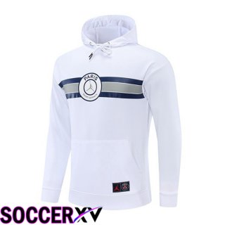 JORDAN Paris Saint Germain Training Sweatshirt Hoodie White 2022/2023