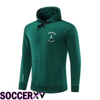 JORDAN Paris Saint Germain Training Sweatshirt Hoodie Green 2022/2023